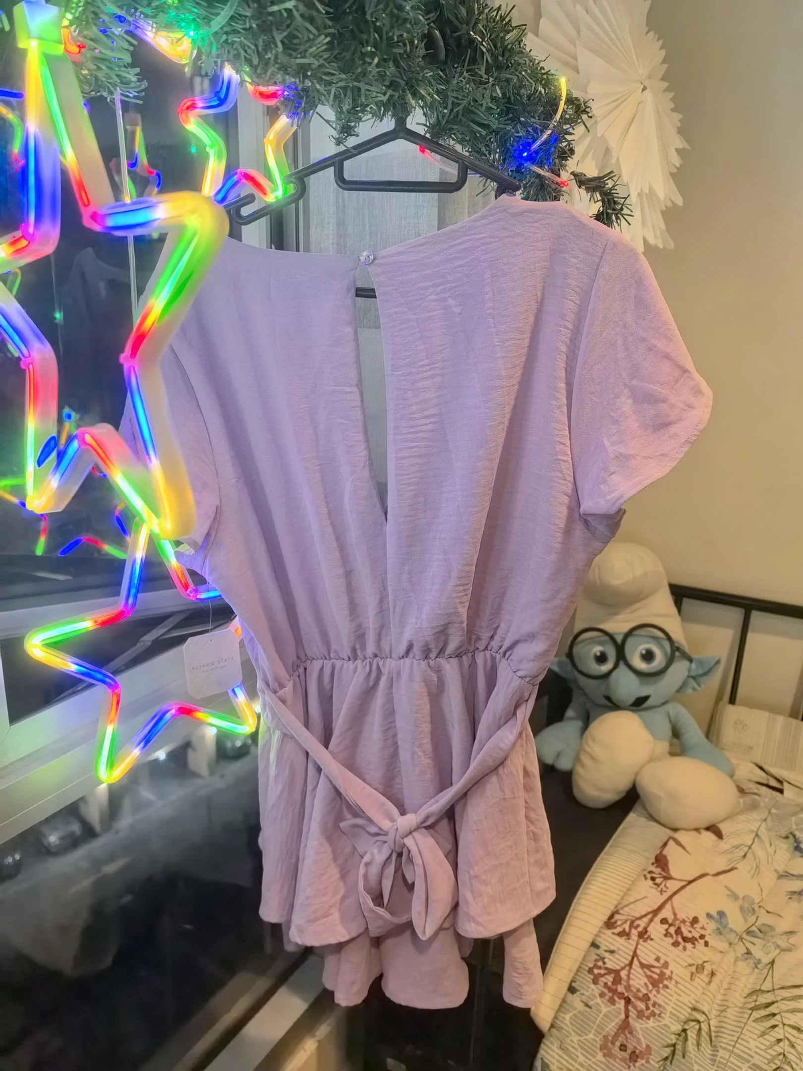 Periwinkle flowy romper