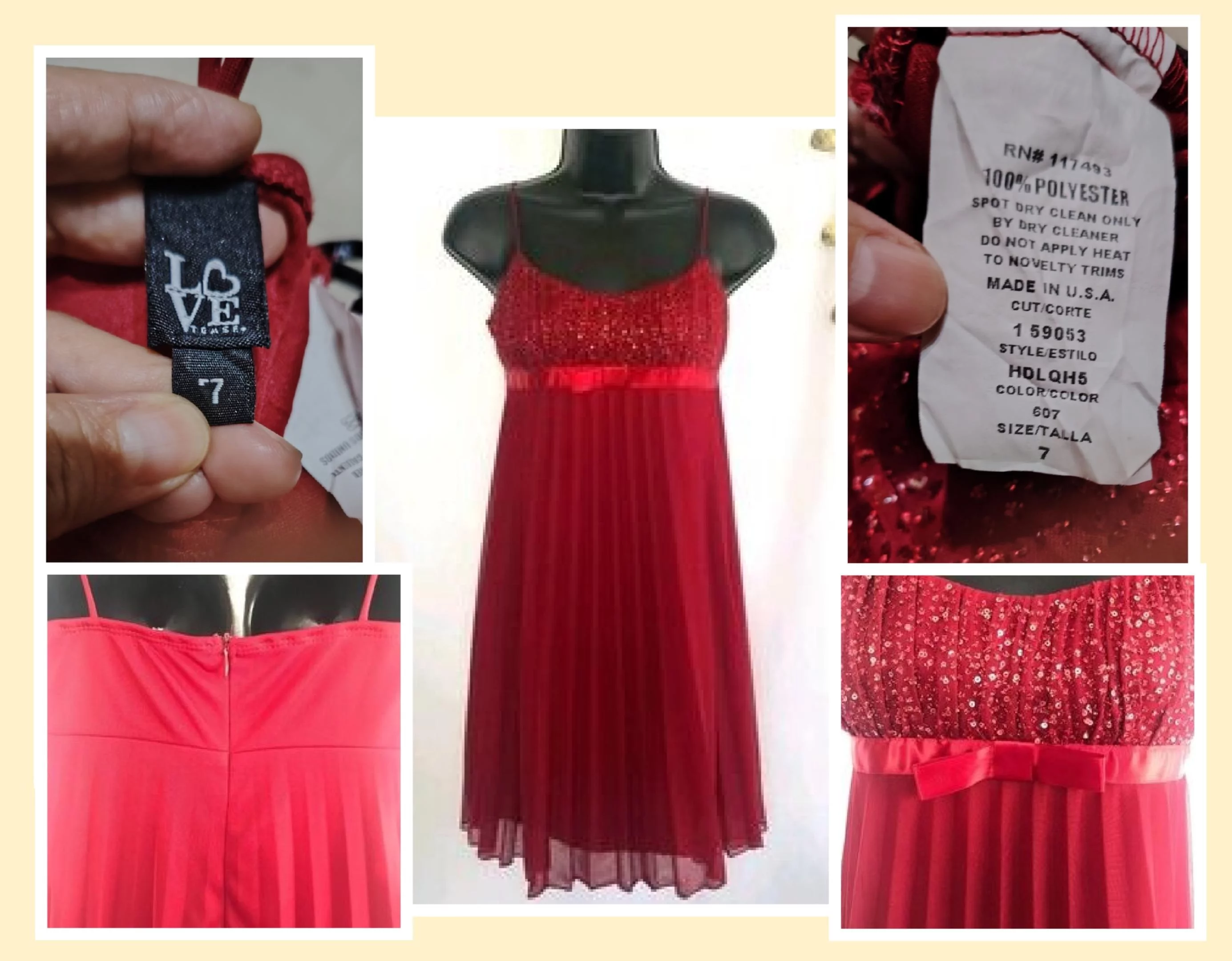 Cute red party dress
