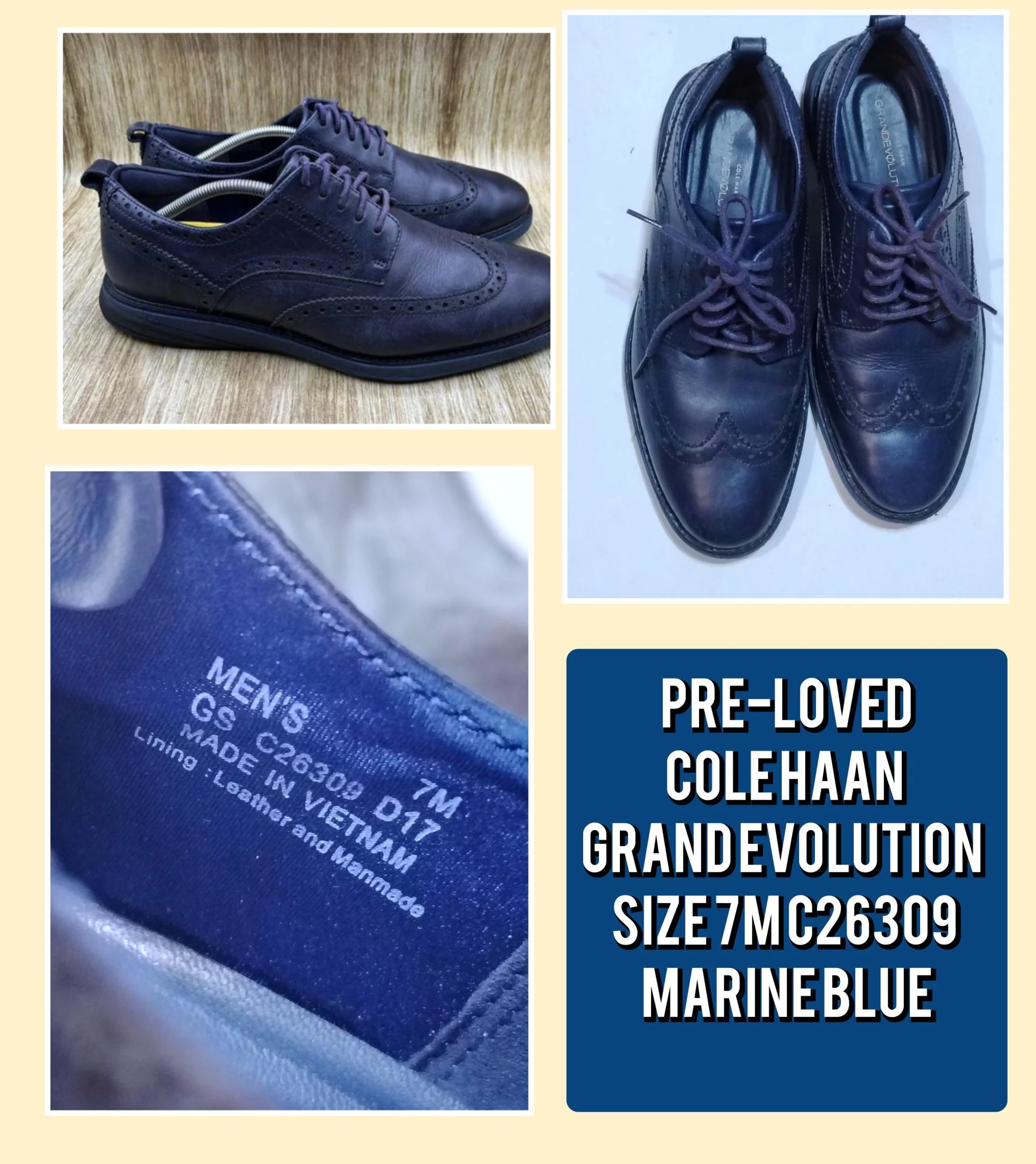 Cole Haan Shoes Marine Blue