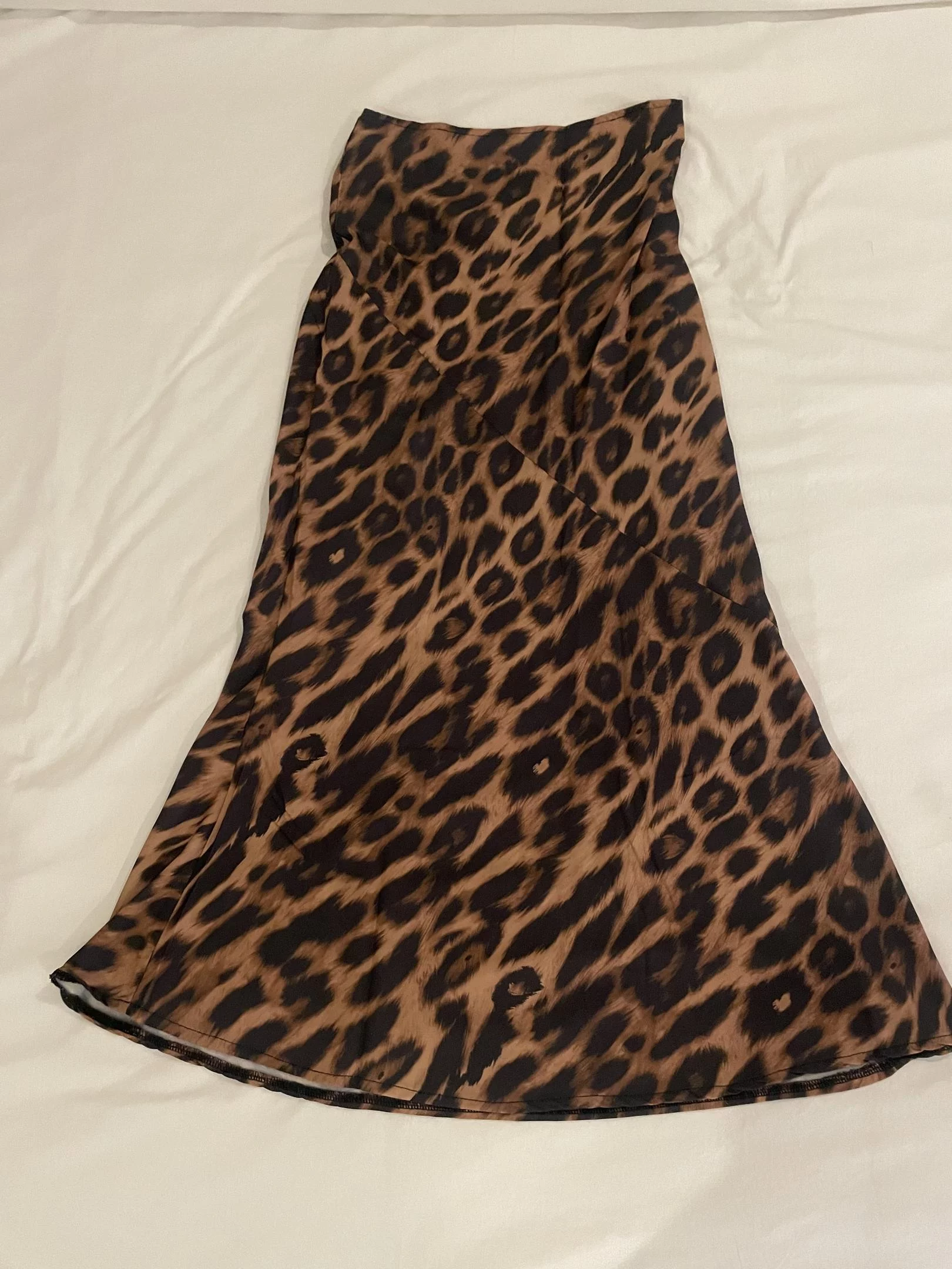 Leopard maxi skirt