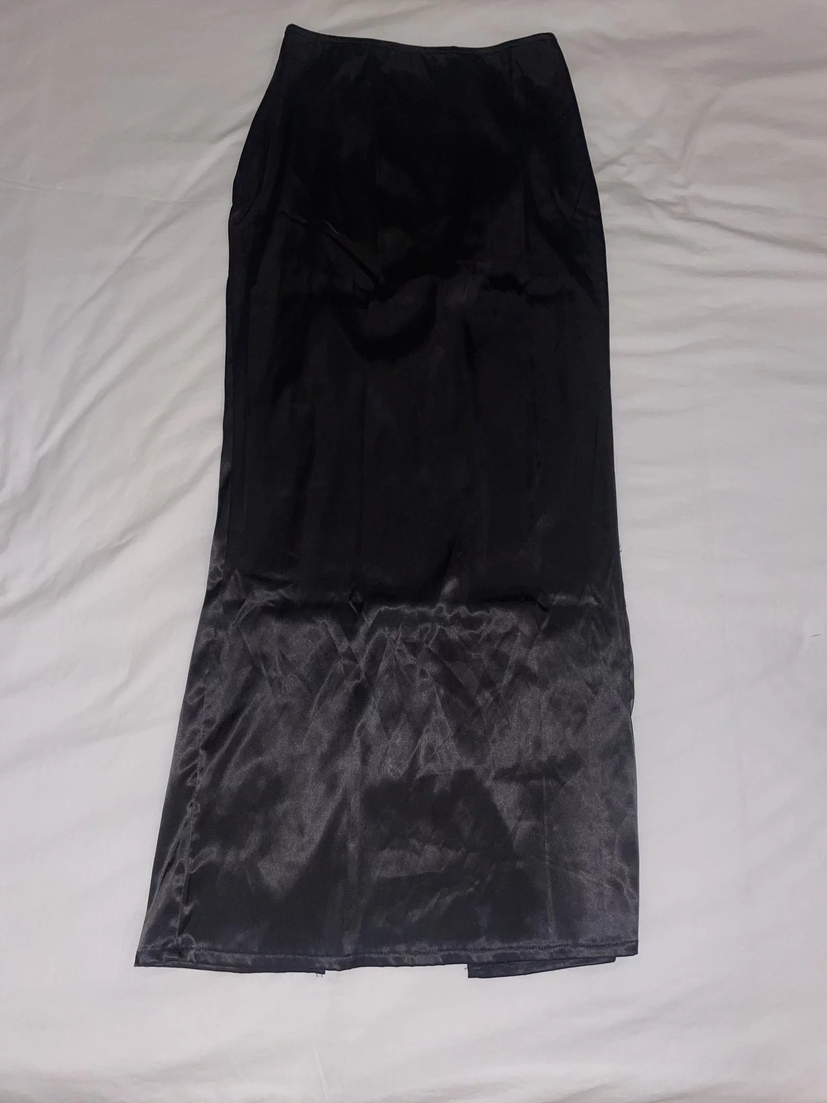 Classic satin skirt