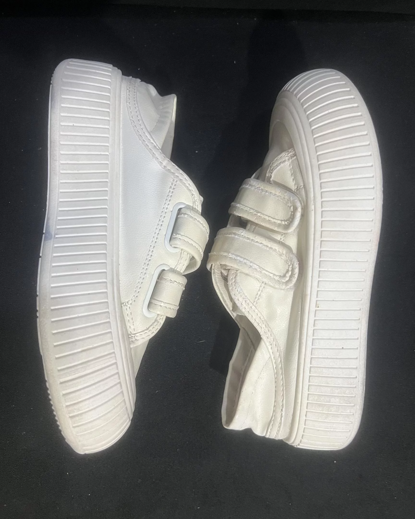 Leather Platform White Sneakers