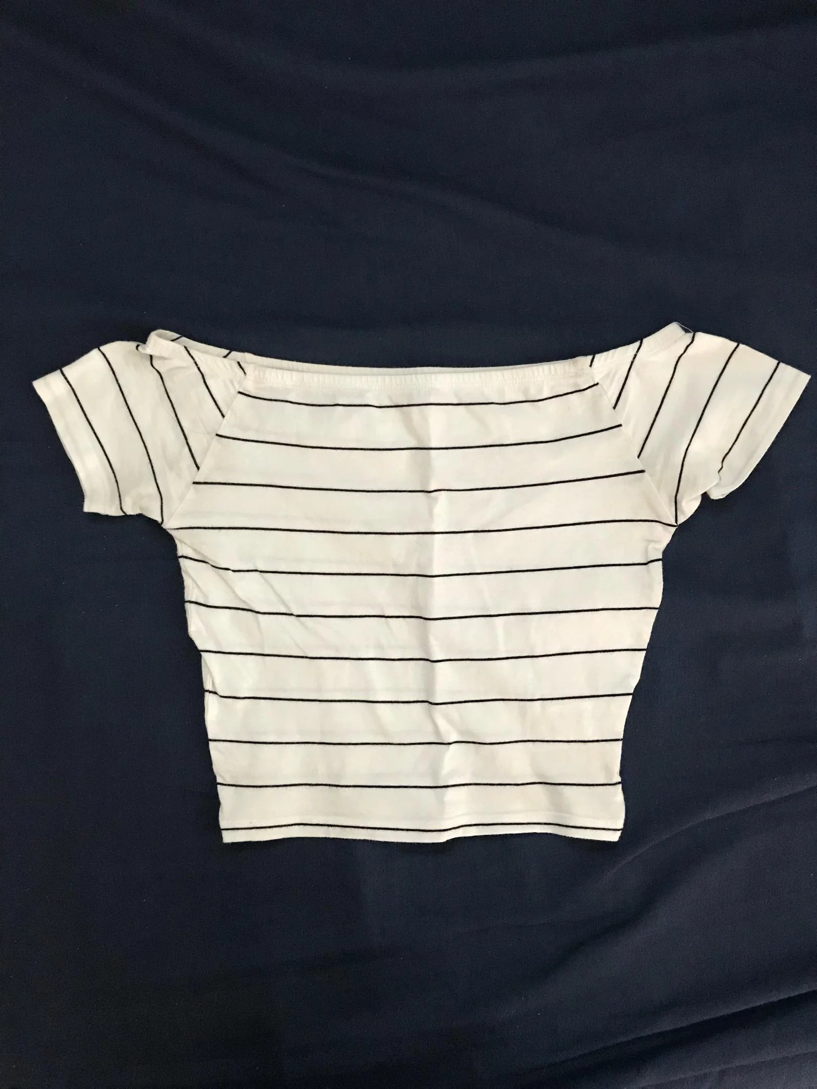 Stripes Off Shoulder